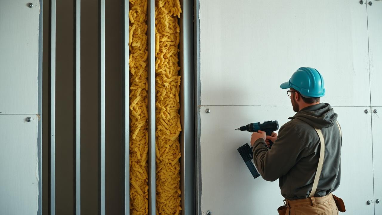 Parede acústica de drywall com chapa dupla e lã mineral entre montantes — 2. NBR 15575: A Norma de Desempenho
