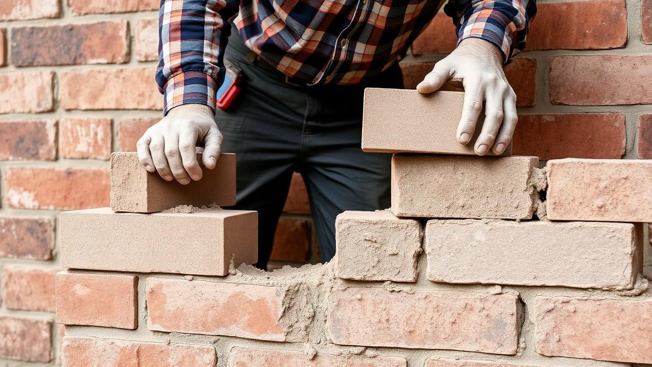 Pedreiro assentando blocos em parede de alvenaria — Vantagens reais (e as que são marketing)