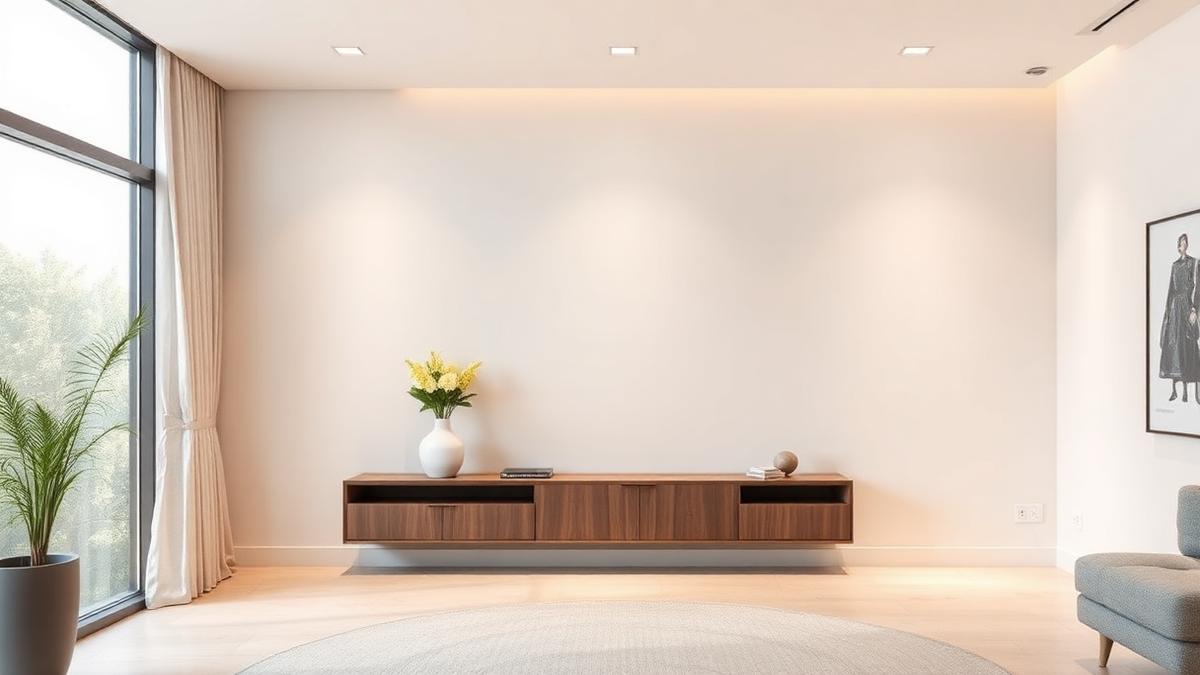 Parede curva de drywall em interior moderno — Placa RU ou Glasroc H: Qual Escolher para Áreas Molhadas?