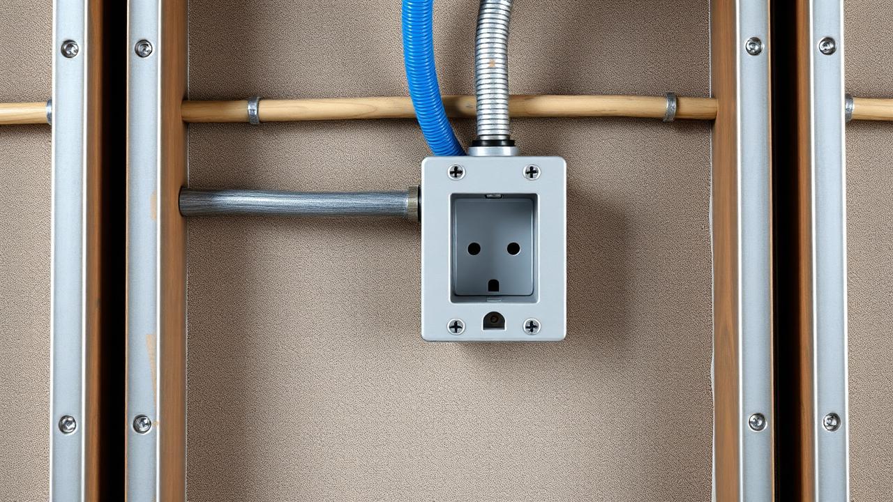 Eletroduto e caixa 4x2 instalados dentro de parede de drywall — Como Conseguir Clientes na Construção Civil Sem Depender Apenas de Indicações Eletroduto e caixa 4x2 instalados dentro de parede de drywall — Como Conseguir Clientes na Construção Civil Sem Depender Apenas de Indicações