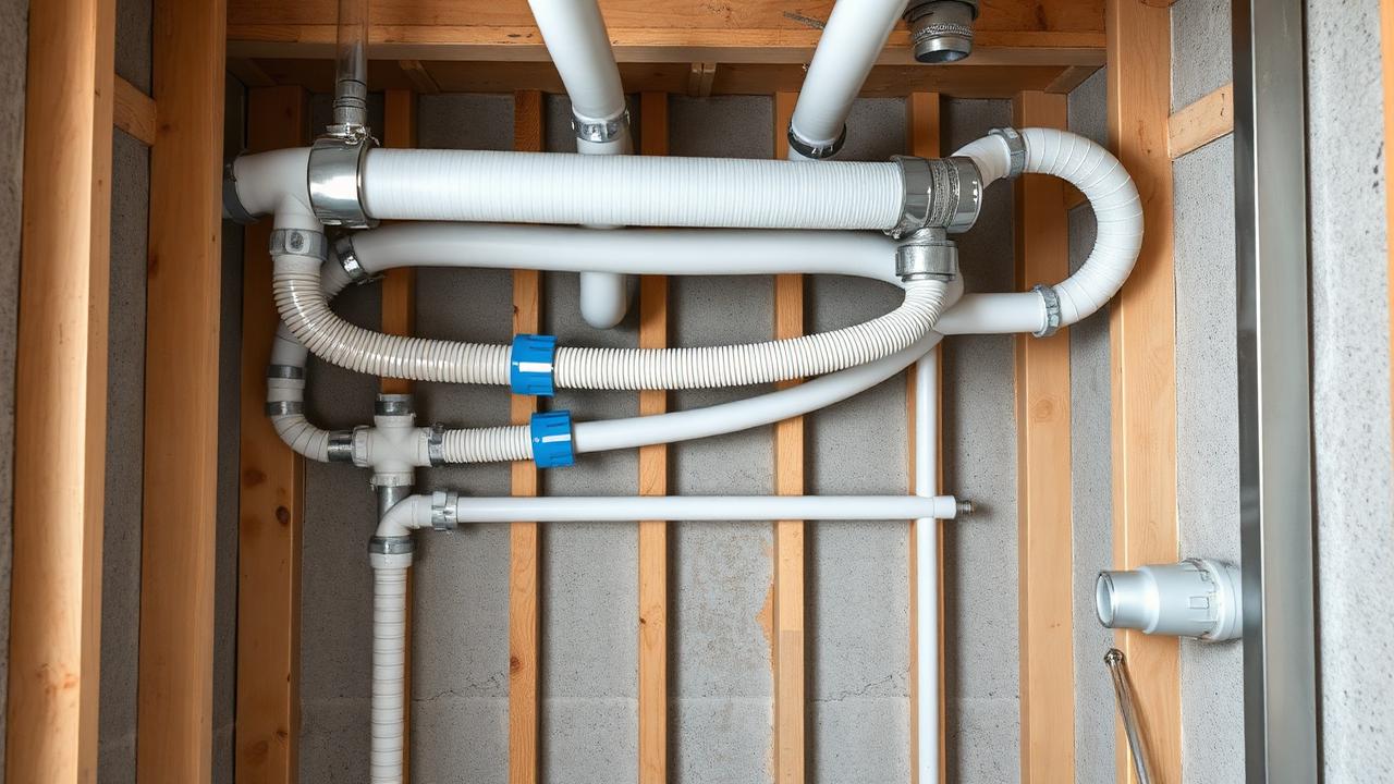 Tubulação hidráulica passando por shaft de parede seca — Instalação de Cargas Pesadas em Parede de Drywall sem Mistérios