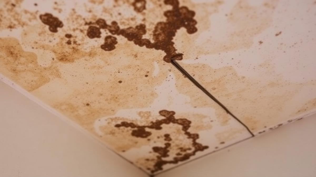 Mancha de mofo em forro branco — Umidade e mofo no forro de drywall: como resolver e prevenir